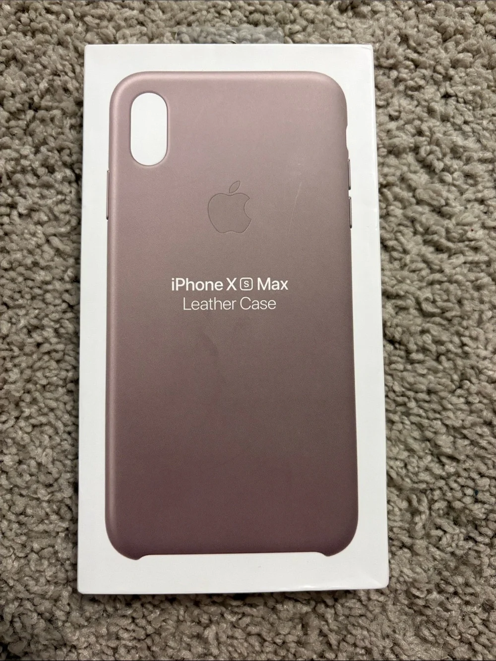 NWT Apple iPhone Xs Max Leather Case - Rose (Pink)